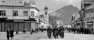 Подкарпатская Русь. 16.3.1939. Венгерские войска в Хусте.